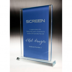 Glass Award 1382-2BU - Trophy Land Glass Award 1382-2BU - Trophy Land