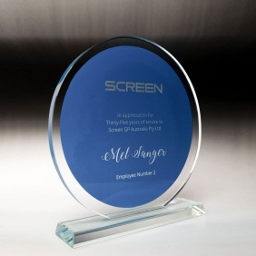 Glass Award 1384-1BU - Trophy Land Glass Award 1384-1BU - Trophy Land