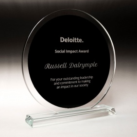 Glass Award 1384-2BK - Trophy Land Glass Award 1384-2BK - Trophy Land