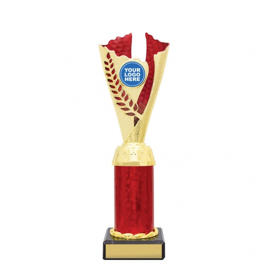 AR525D - Spirit Cups - Gold / Red - 250mm - Trophy Land AR525D - Trophy Land