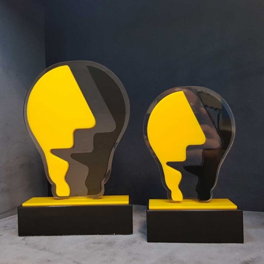 Acrylic Light Bulb Award - Trophy Land