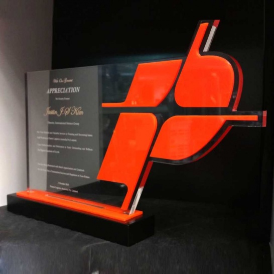 Acrylic P Award - Trophy Land
