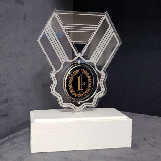 Acrylic Ribbon Trophy - Trophy Land