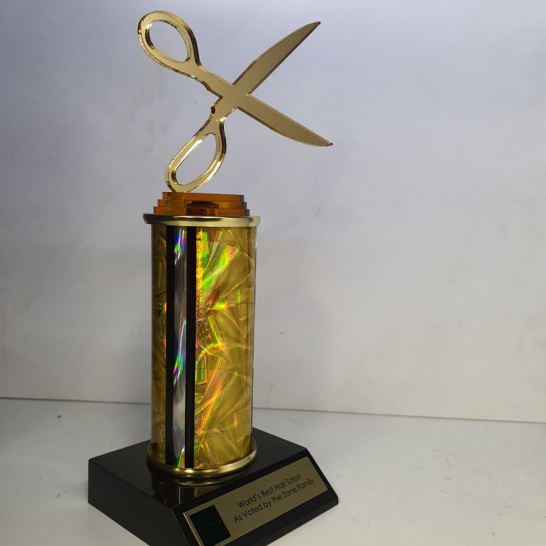 Acrylic Scissors Trophy - Trophy Land