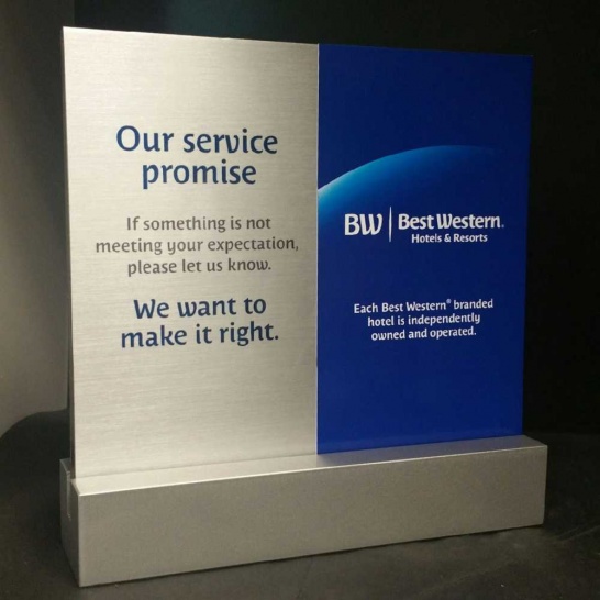 BW Reception Sign - Trophy Land