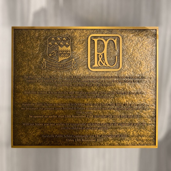 Brass Cast Plaque - Trophy Land