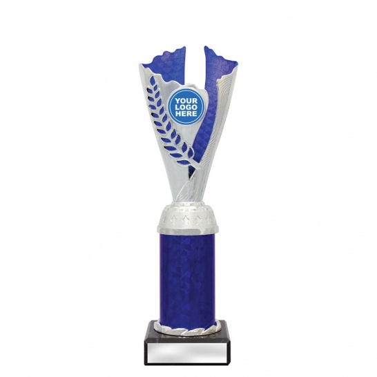 CUP20D - Spirit Cups - Silver / Blue - 250mm - Trophy Land CUP20D - Trophy Land