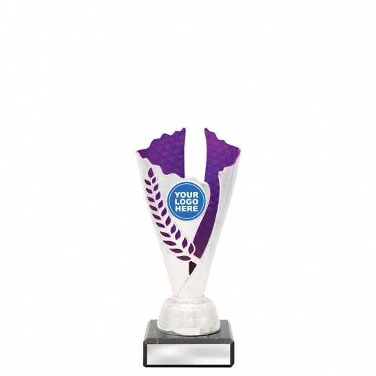 CUP22A - Spirit Cups - Silver / Purple - 175mm - Trophy Land CUP22A - Trophy Land