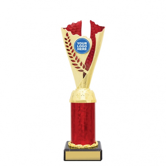 CUP27D - Spirit Cups - Gold / Red - 250mm - Trophy Land CUP27D - Trophy Land