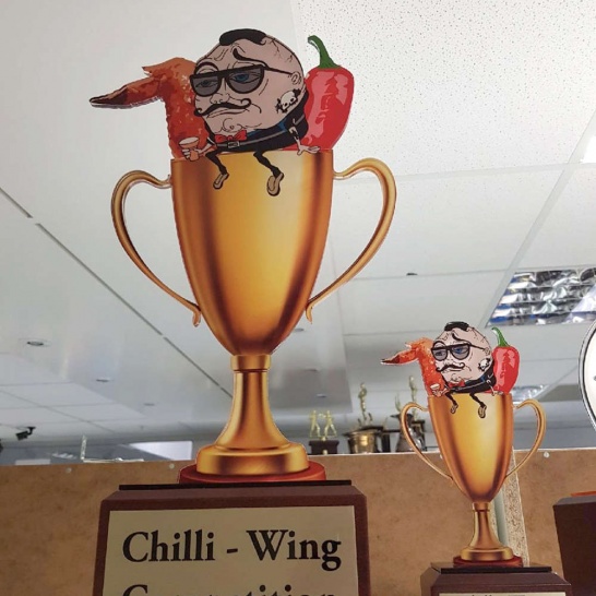 Chilli Wing 2D Trophy - Trophy Land