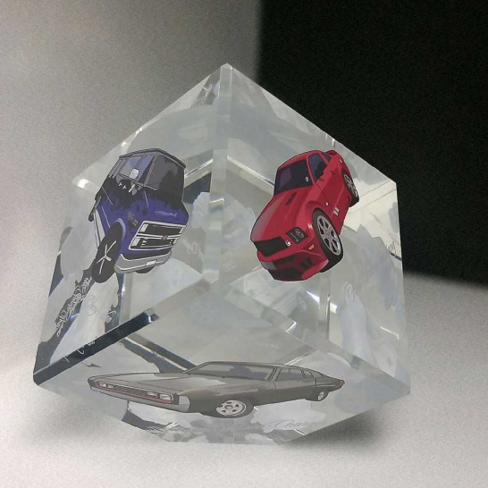Colour Print Crystal - Trophy Land