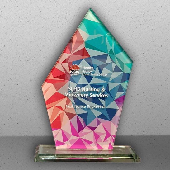 Colour Printed Glass Award - Trophy Land