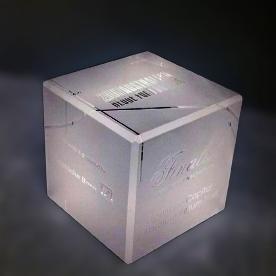 Crystal Cube with Etching - Trophy Land