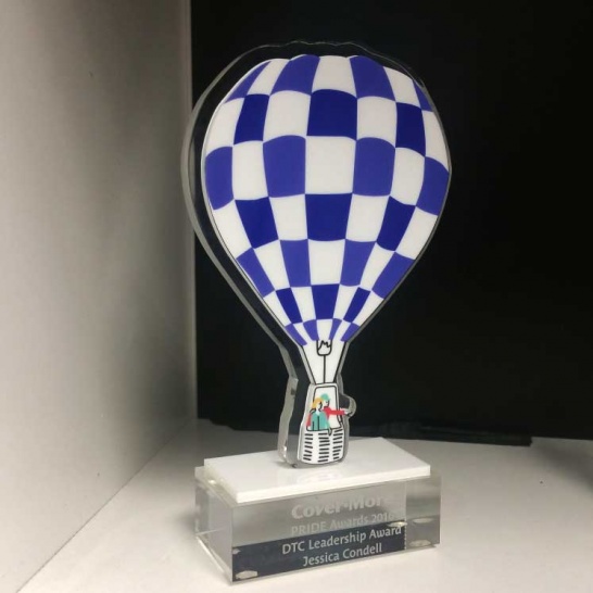 Custom Acrylic Balloon Trophy - Trophy Land