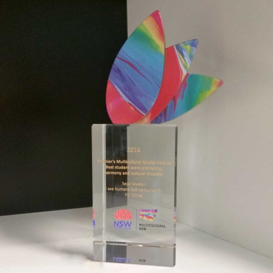 Custom Multicultural Award - Trophy Land