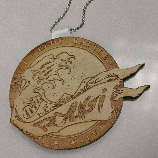 Custom Plywood Medallion - Trophy Land