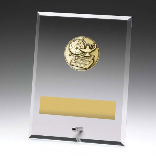 DY105C - Glass Plaque Academic 200mm - Trophy Land DY105C - Trophy Land