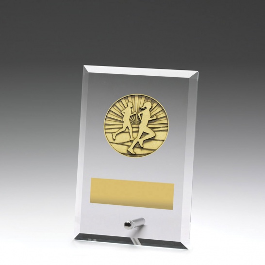 DY125A - Glass Plaque Cross Country 150mm - Trophy Land DY125A - Trophy Land
