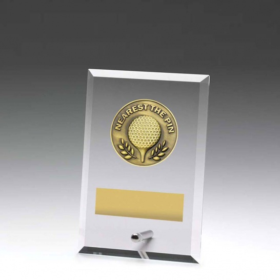 DY168A - Glass Plaque Nearest the Pin 150mm - Trophy Land DY168A - Trophy Land