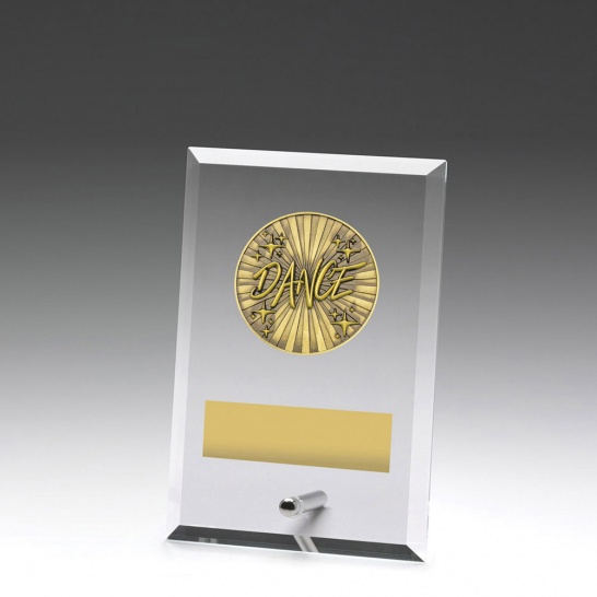 DY195A - Glass Plaque Dance 150mm - Trophy Land DY195A - Trophy Land