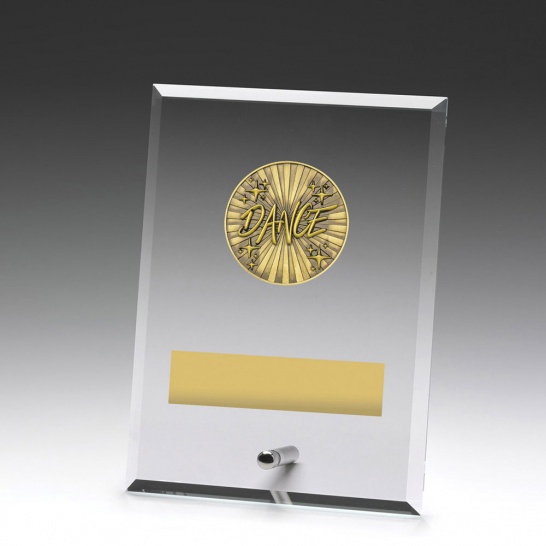 DY195B - Glass Plaque Dance 175mm - Trophy Land DY195B - Trophy Land