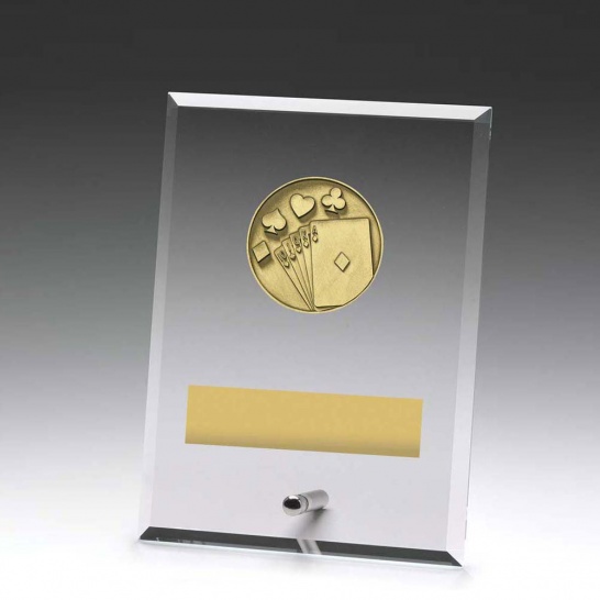 DY197B - Glass Plaque Cards 175mm - Trophy Land DY197B - Trophy Land