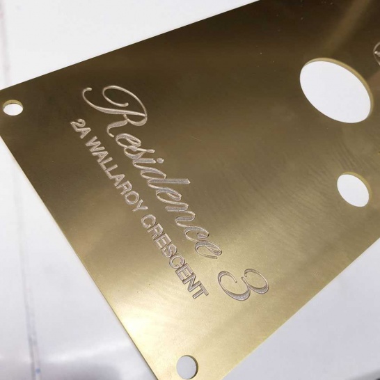Deep Engraving on Brass - Trophy Land