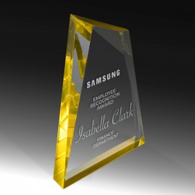 Acrylic Award EAC21C-YEL - Trophy Land Acrylic Award EAC21C-YEL - Trophy Land