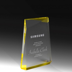 Acrylic Award EAC22A-YEL - Trophy Land Acrylic Award EAC22A-YEL - Trophy Land