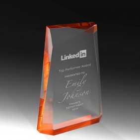 Acrylic Award EAC22B-OR - Trophy Land Acrylic Award EAC22B-OR - Trophy Land