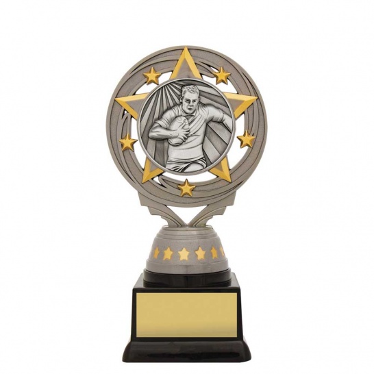 FT215B - Silver Torch Rugby Male 165mm - Trophy Land FT215B - Trophy Land