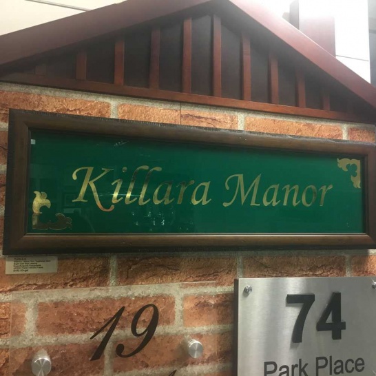 Framed House Sign - Trophy Land