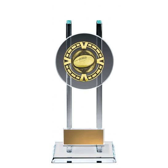 GV1012B - Glass Varsity Aussie Rules 190mm - Trophy Land GV1012B - Trophy Land