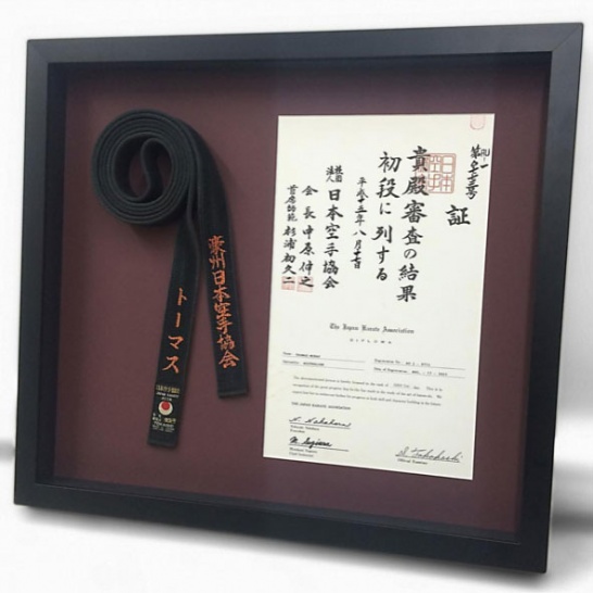 Framed Karate Belt - Trophy Land