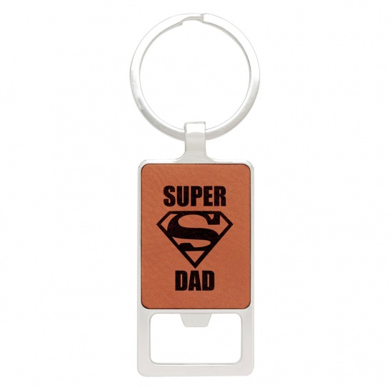 LE141 - Rawhide Leatherette Keychain - Bottle Opener - Trophy Land LE141 - Trophy Land