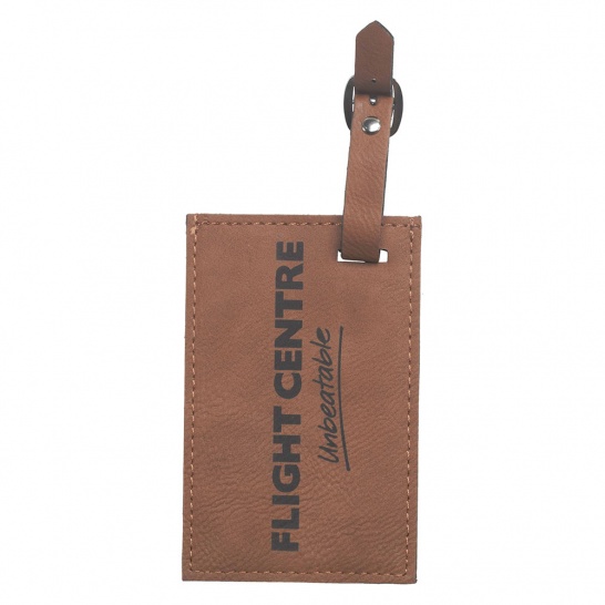 LE601 - Leatherette Luggage Tag - Trophy Land LE601 - Trophy Land