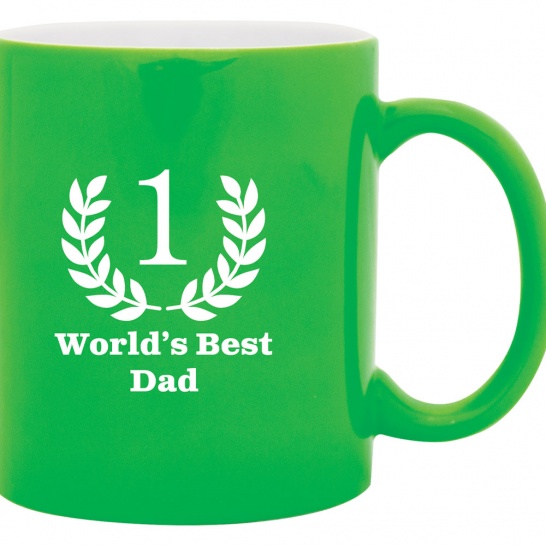 LMG24 - Laserable Bright Green Mug 325ml - Trophy Land LMG24 - Trophy Land