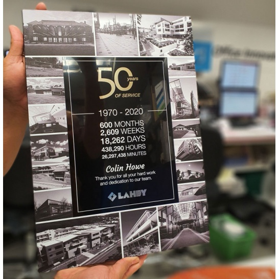 Lahey 50 Years Award - Trophy Land
