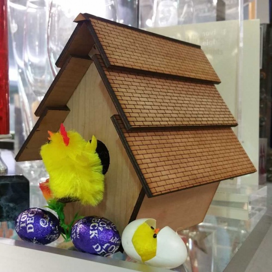 Laser-Cut Plywood Birdhouse - Trophy Land