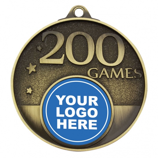 MC200G - MC200G - 200 Games Milestone Medal - 52mm - Trophy Land MC200G - Trophy Land