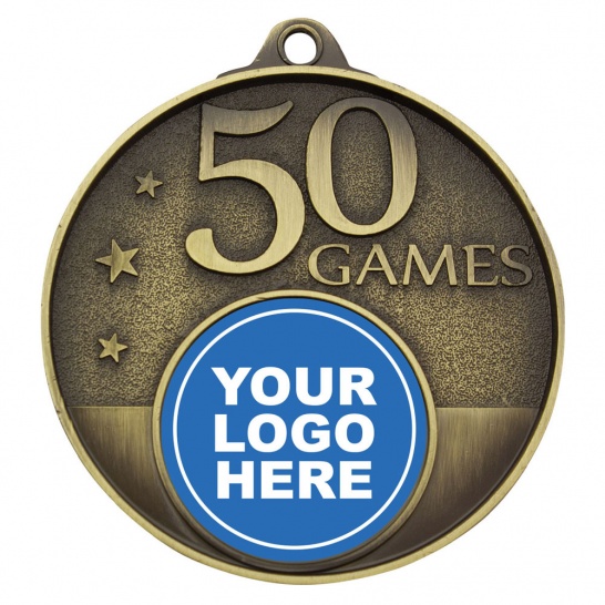 MC50G - MC50G - 50 Games Milestone Medal - 52mm - Trophy Land MC50G - Trophy Land
