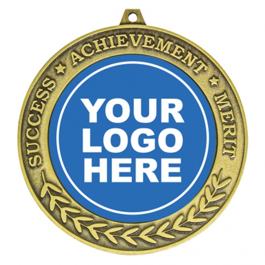 MY203-Custom50 - Tribute Medal 50mm Gold - Trophy Land MY203-Custom50 - Trophy Land