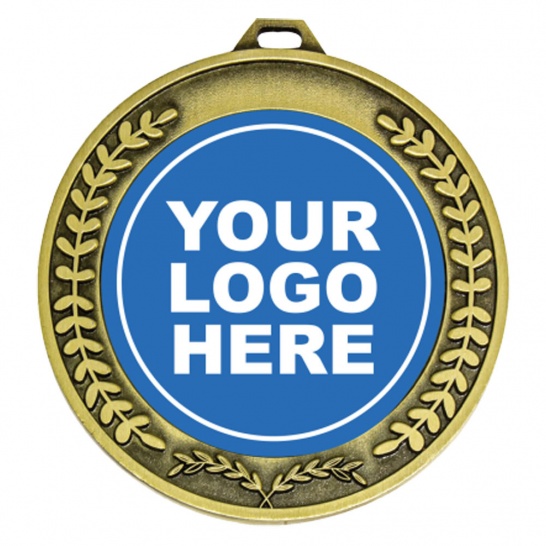 MY204-Custom50 - Accolade Medal 50mm Gold - Trophy Land MY204-Custom50 - Trophy Land