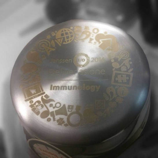 Metal Marking on Thermos - Trophy Land