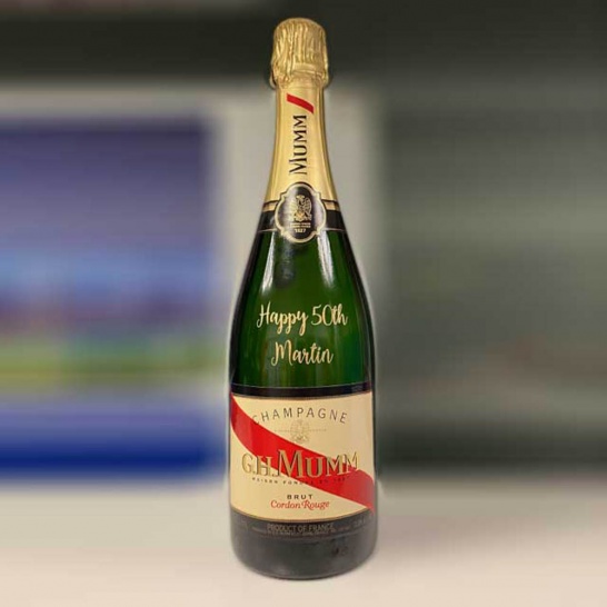 Mumm Champagne Bottle - Trophy Land