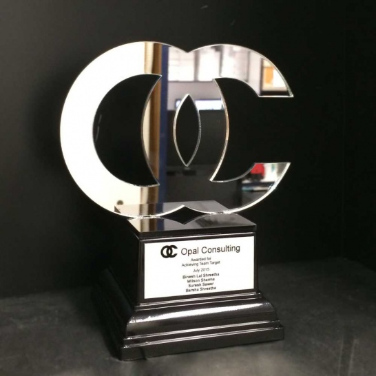 Opal Consulting Custom Award - Trophy Land