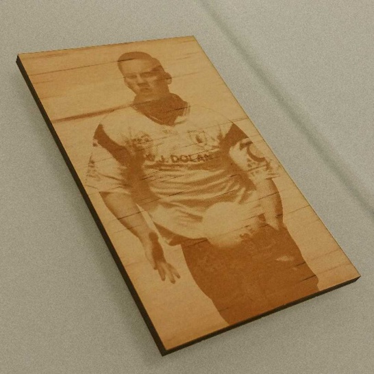 Photo Engraving on Ply - Trophy Land