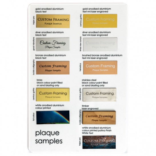 Plaque Samples - Trophy Land