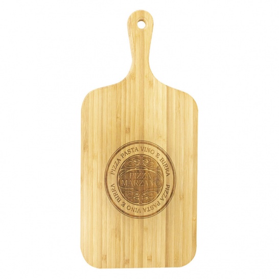 QB906 - Bamboo Board with Handle - Trophy Land QB906 - Trophy Land