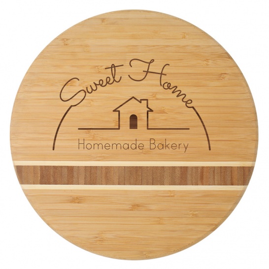 QB914 - Bamboo Board - Circle - Trophy Land QB914 - Trophy Land